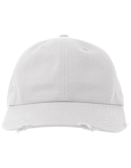 Dad Hat Destroyed-S – White