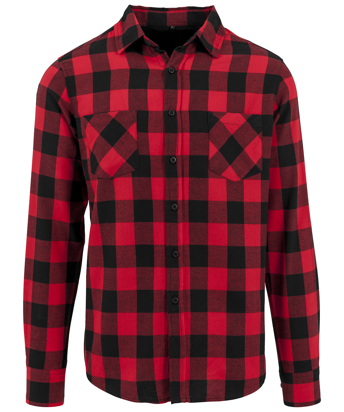 Checked flannel shirt – Black/Red