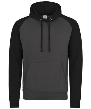 Baseball hoodie – Charcoal/Jet Black