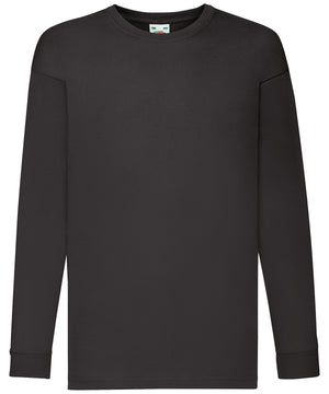 Kids long sleeve valueweight T – Black
