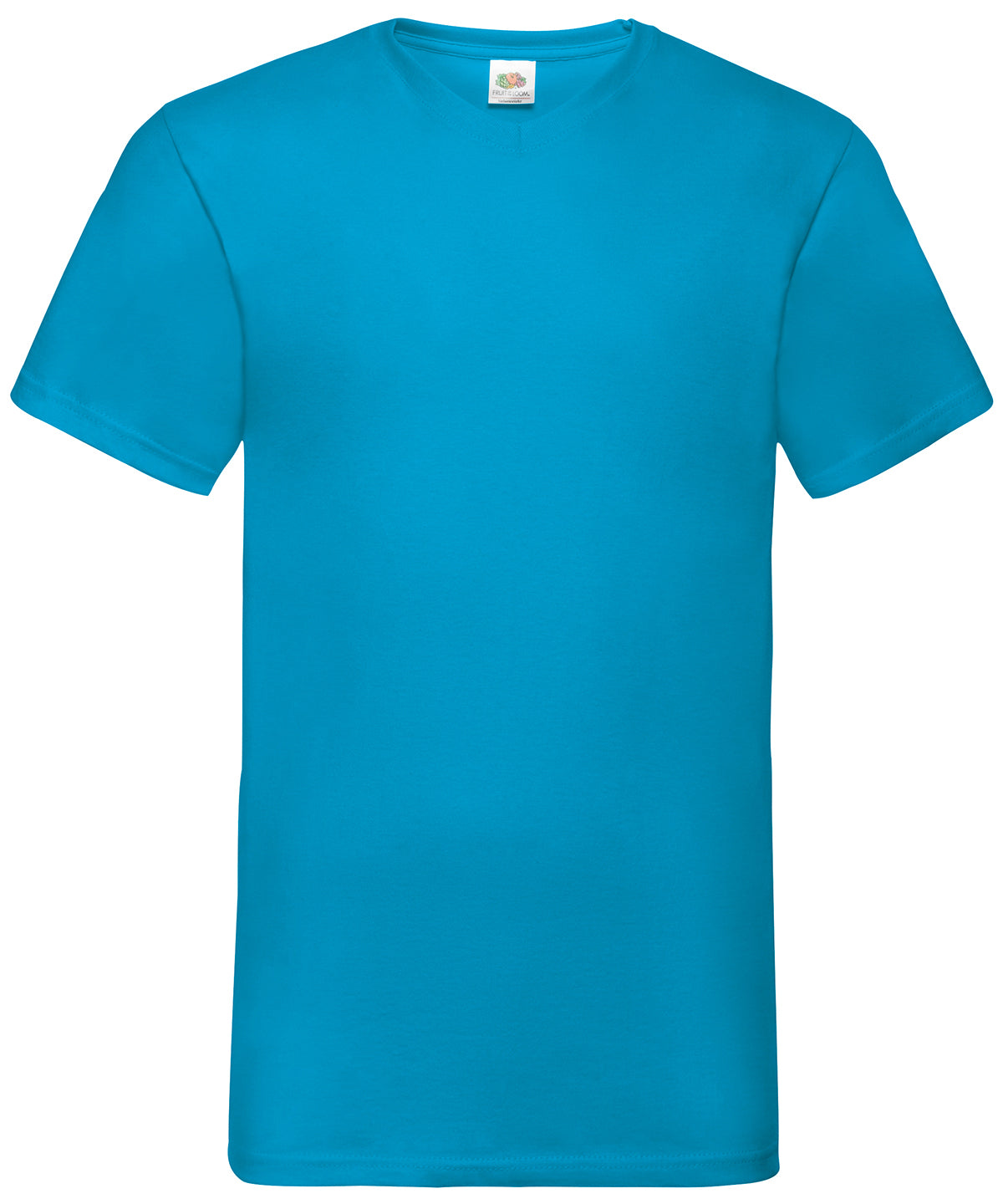 Valueweight v-neck T – Azure Blue
