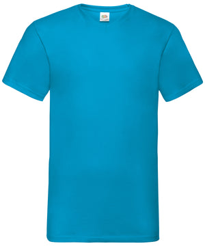 Valueweight v-neck T – Azure Blue