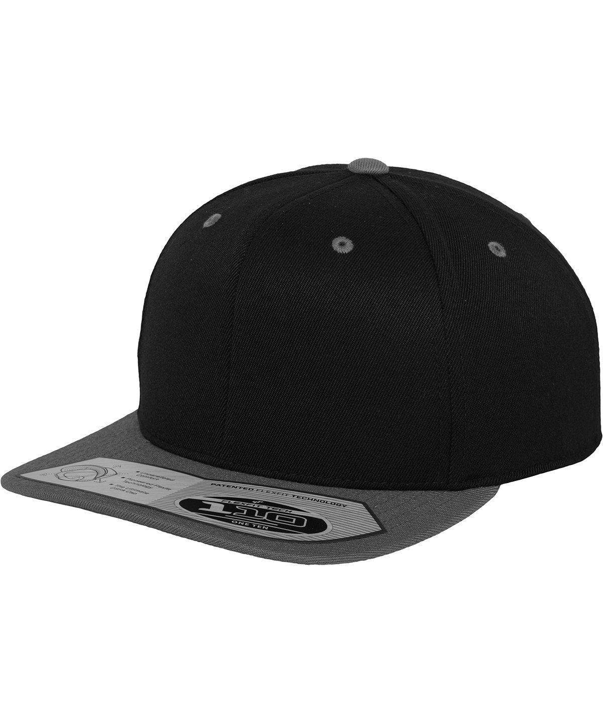 110 fitted snapback (110) – Black/Grey