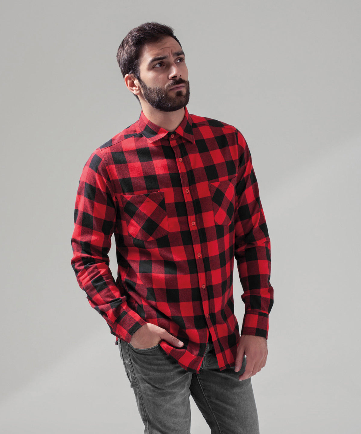 Checked flannel shirt – lifestyle