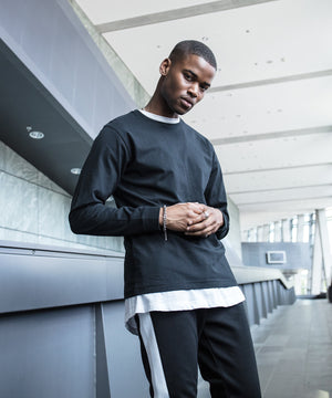 Long sleeve with cuff rib – lifestyle