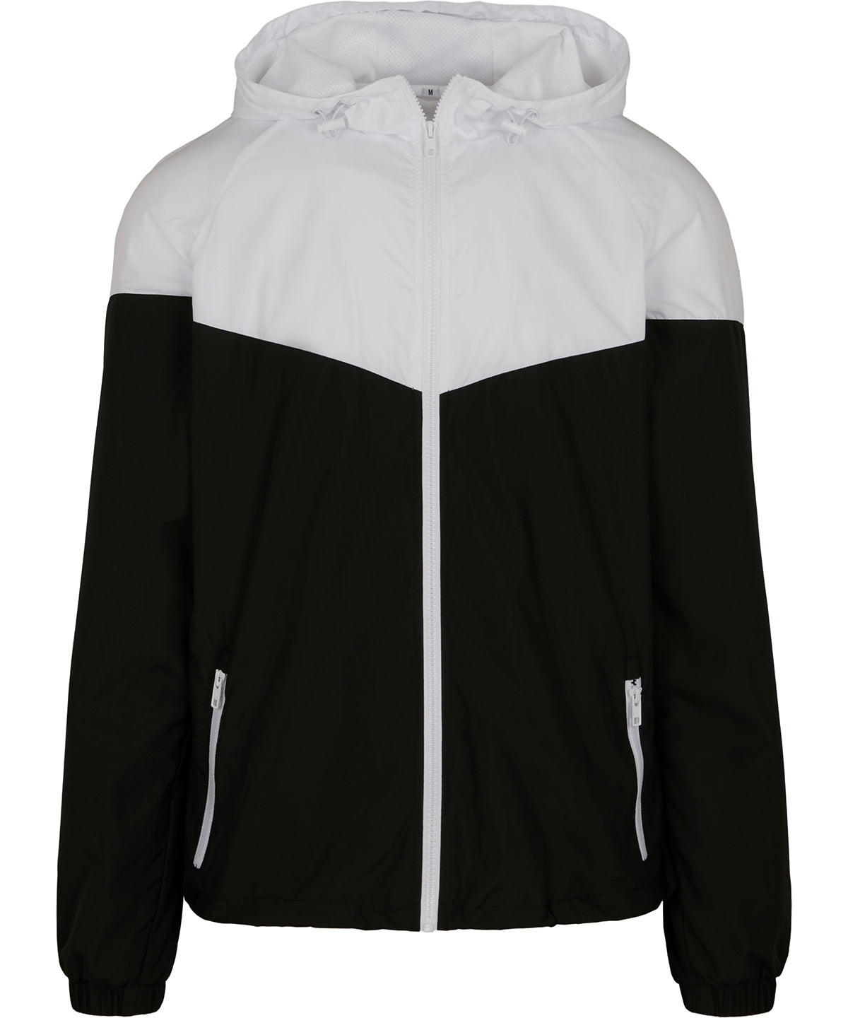 Two-tone tech windrunner jacket – Black/White