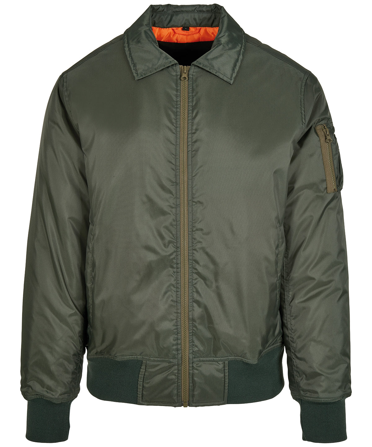 Collar bomber jacket – Dark Olive