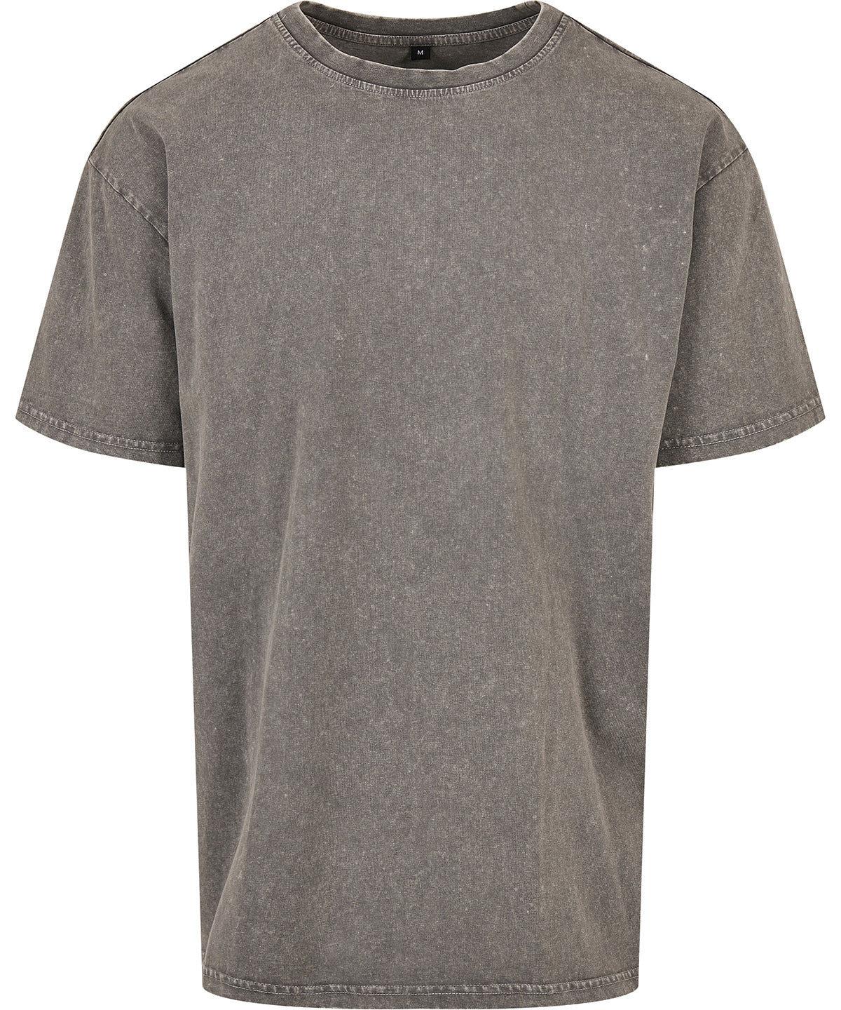 Acid washed heavy oversized tee – Asphalt*