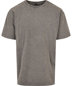 Acid washed heavy oversized tee – Asphalt*