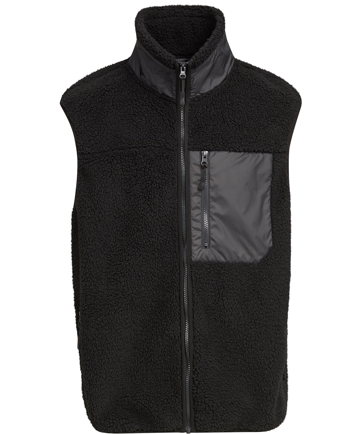 Bonded sherpa vest – Black