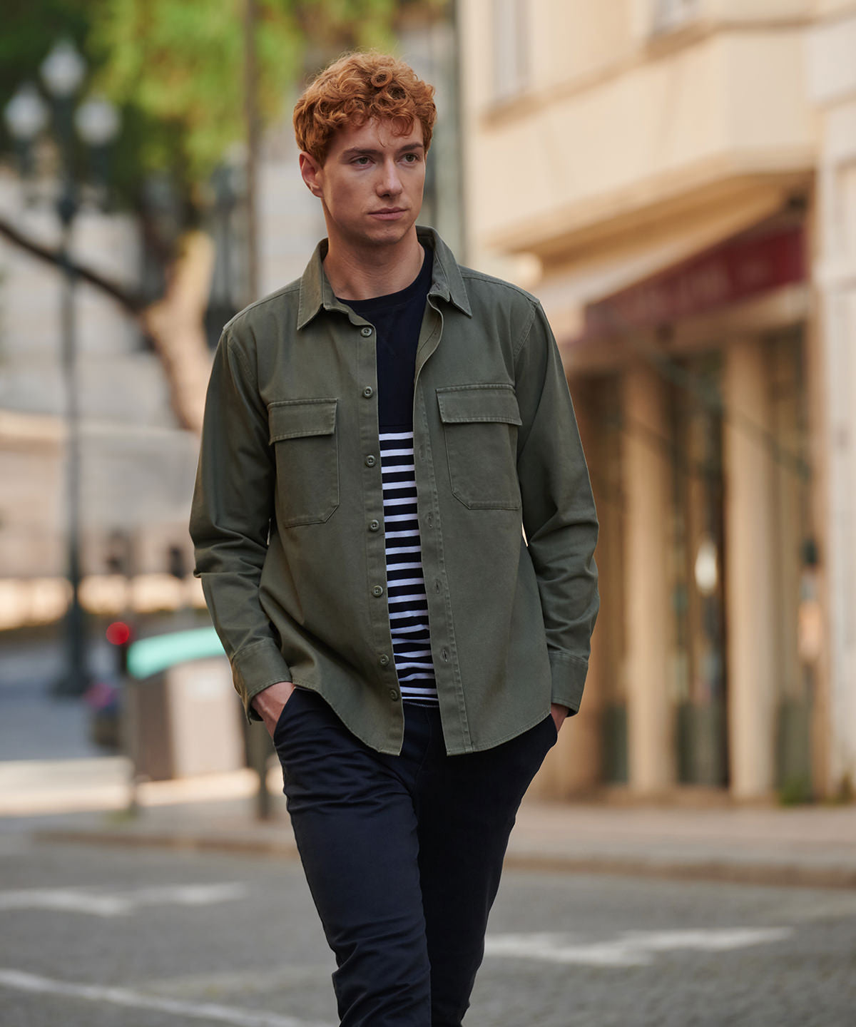 Drill overshirt – lifestyle