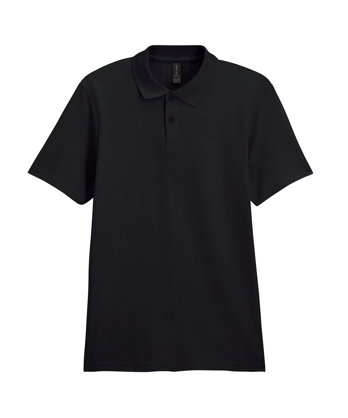 Softstyle™ adult double piqué polo – Black