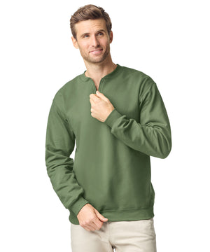 Softstyle™ midweight adult fleece 1/4-zip sweatshirt – lifestyle