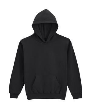 Softstyle™ midweight fleece youth hoodie – Black