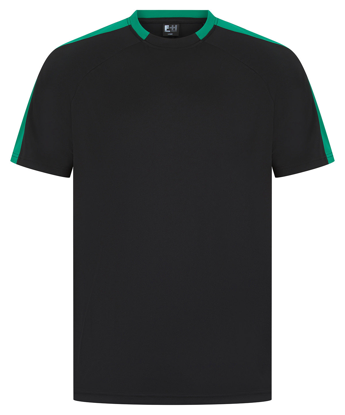 Unisex team t-shirt – Black/Emerald