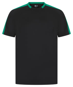 Unisex team t-shirt – Black/Emerald