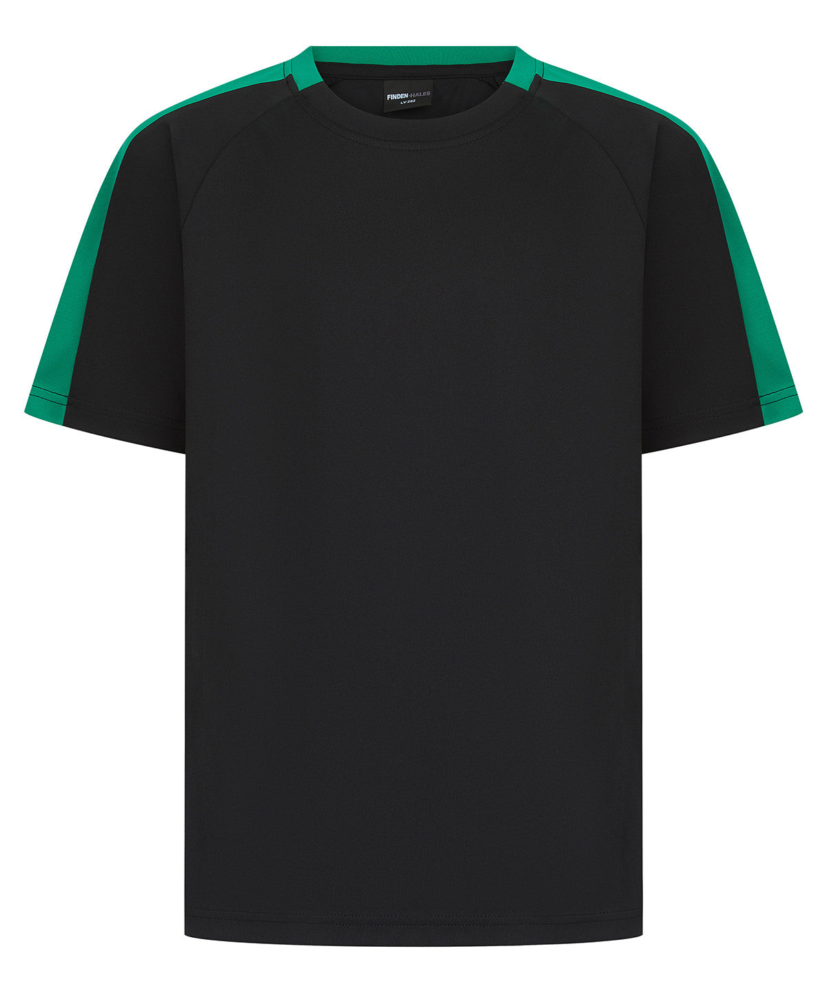 Kids team t-shirt – Black/Emerald