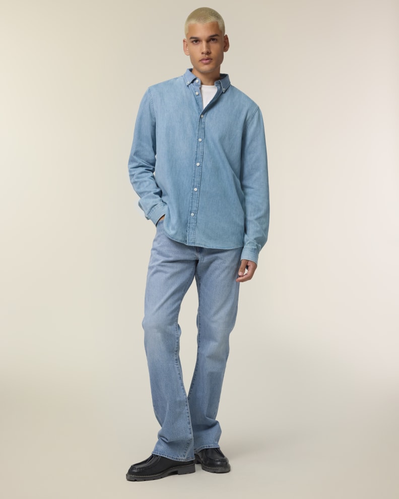 Stanley Denim Shirt – Light Wash [SFM0]