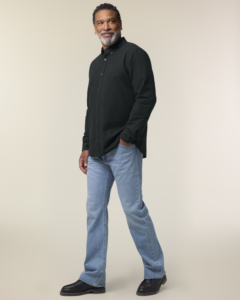 Stanley Oxford Shirt – Black [SFM0]