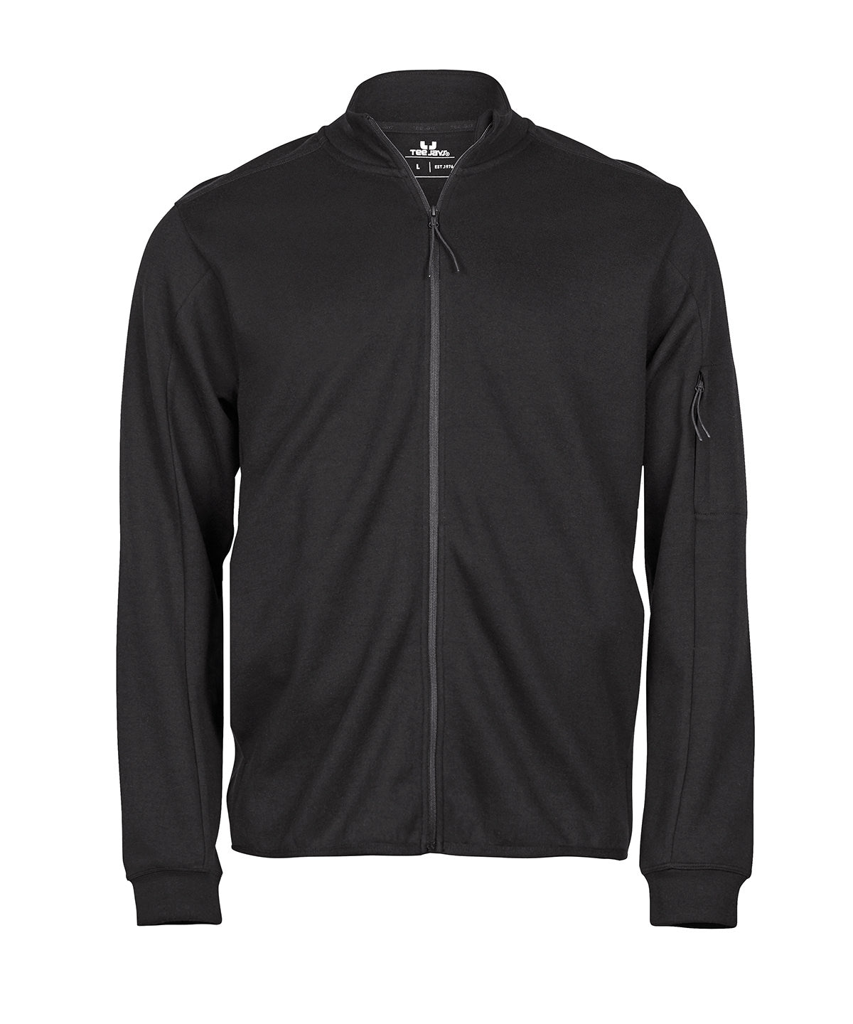 Athletic full-zip sweatshirt (5704) – Black