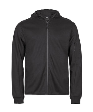Athletic hooded full-zip sweatshirt (5706) – Black