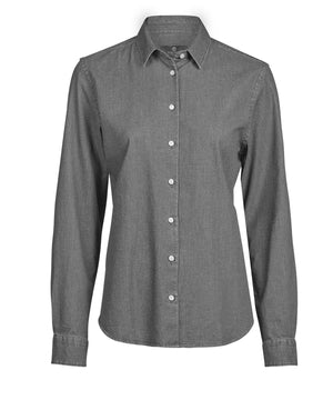 Women’s denim shirt (4005) – Black Denim