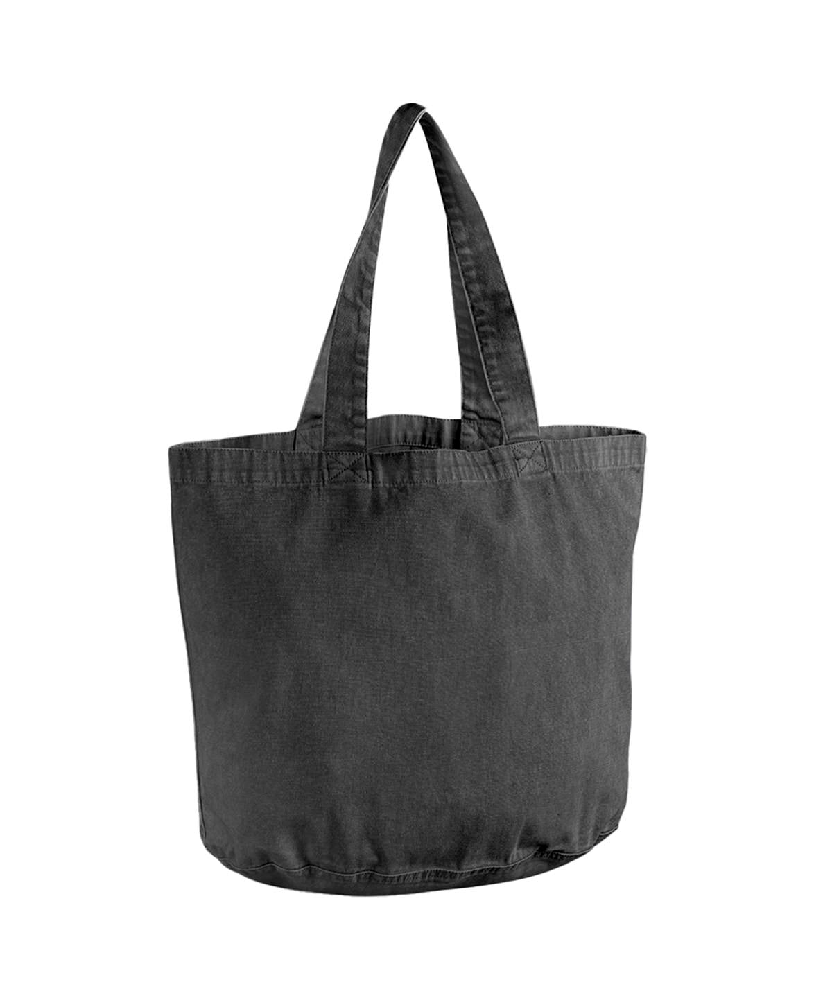 Garment-dyed shopper – Vintage Black