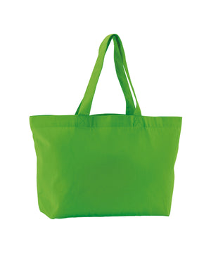 EarthAware® organic twill shopper – Apple Green