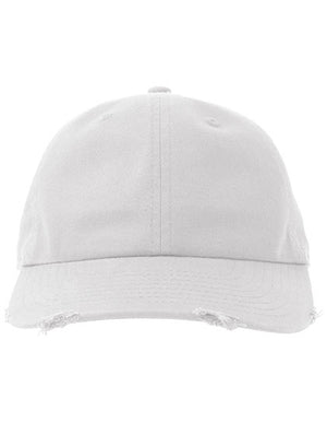 Dad Hat Destroyed-S – White