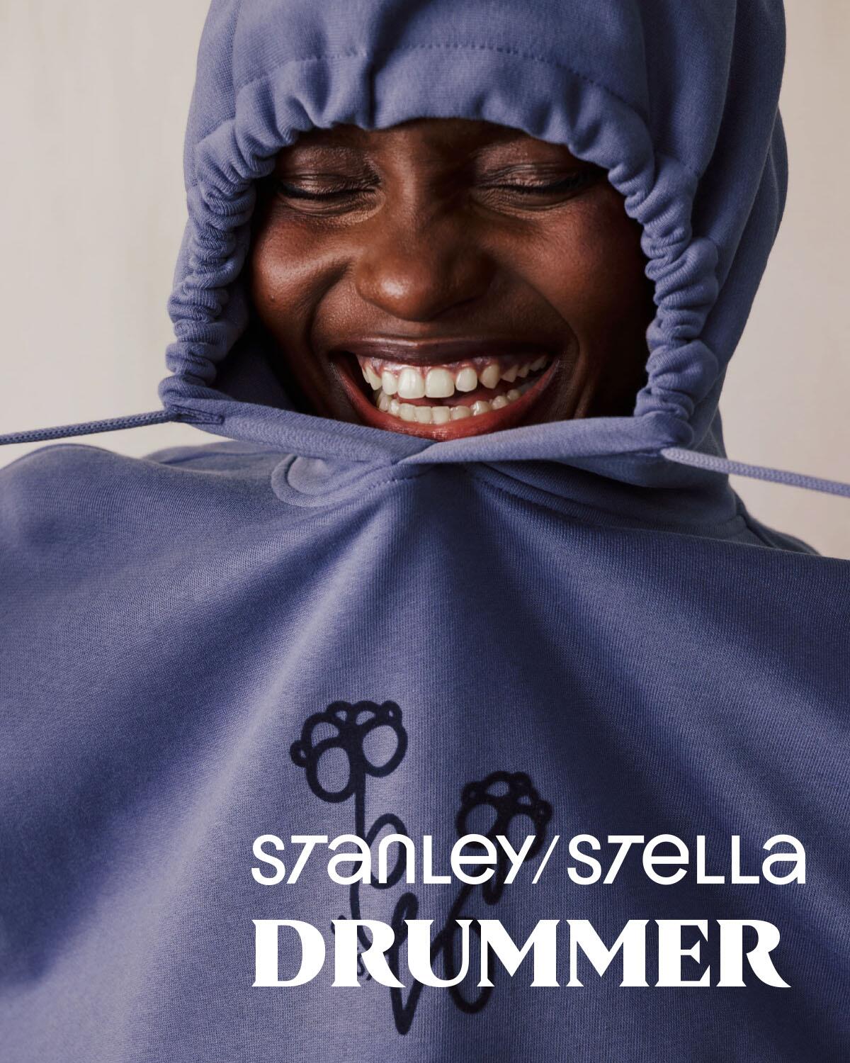 Lila hoodie Drummer  från Stanley Stella – perfekt för eget tryck