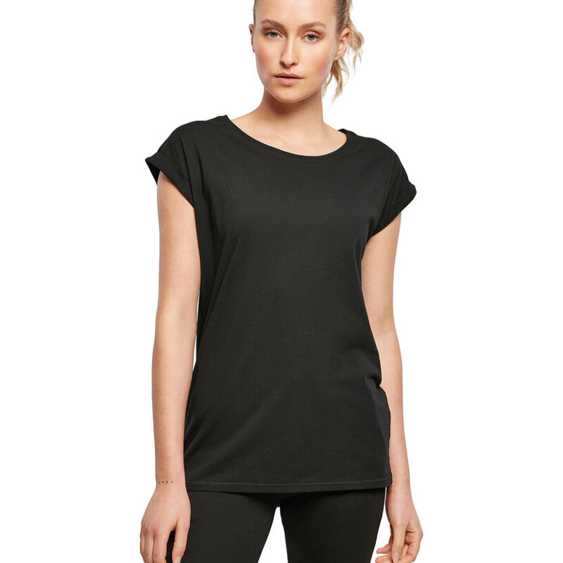 Women's organic extended shoulder tee Miniatyr