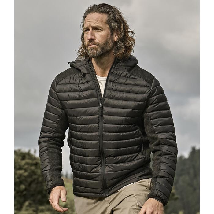 Tee Jays Crossover Hooded Padded Outdoor Jacket Miniatyr