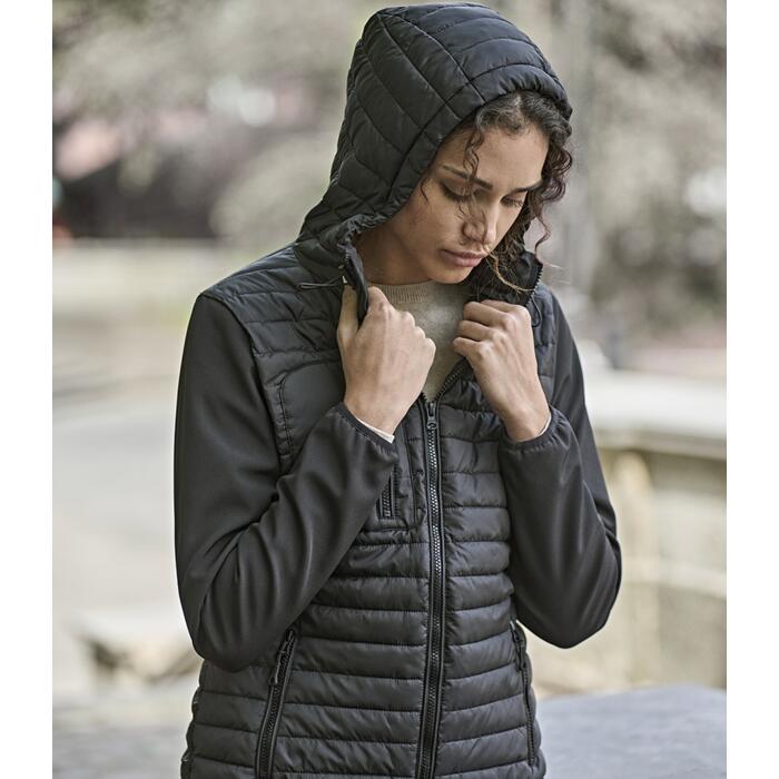 Tee Jays Ladies Crossover Hooded Jacket Miniatyr