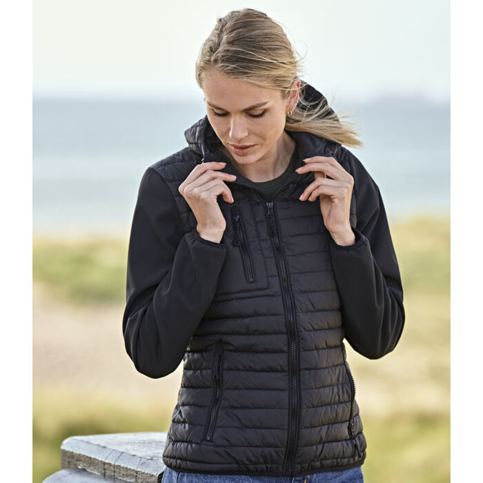 Tee Jays Ladies Crossover Hooded Jacket Miniatyr