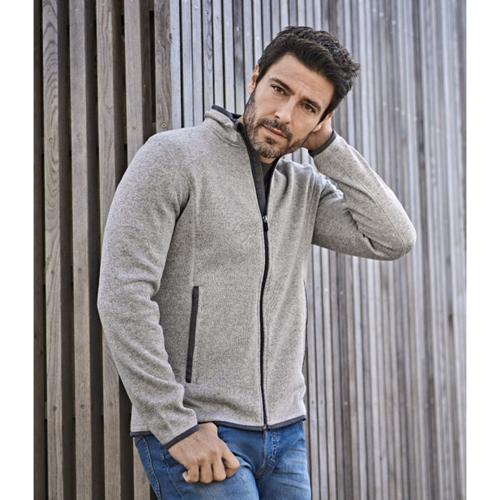 Tee Jays Knitted Outdoor Fleece Jacket Miniatyr