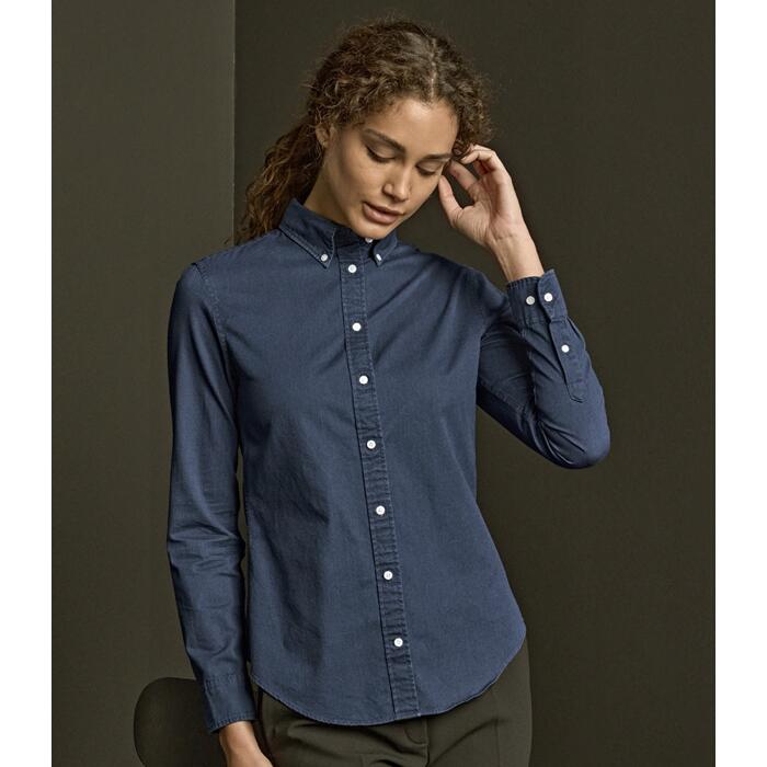Tee Jays Ladies Long Sleeve Casual Twill Shirt Miniatyr