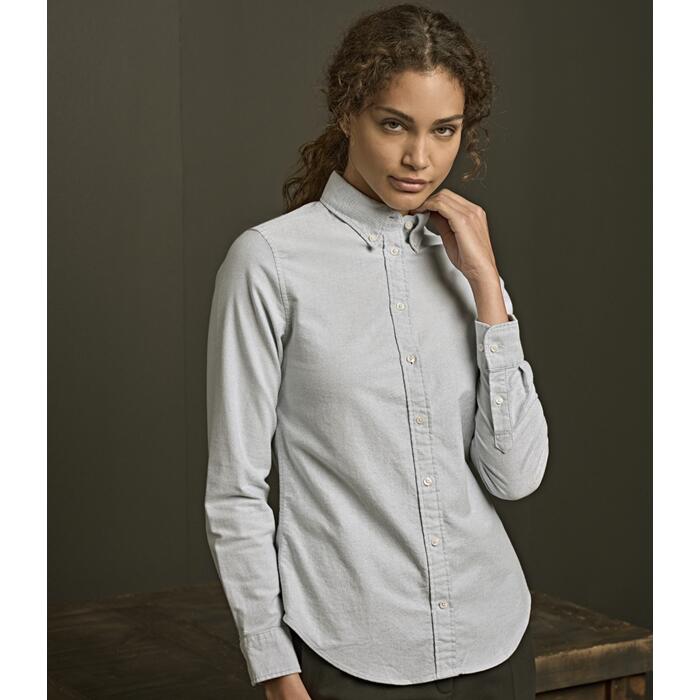 Tee Jays Ladies Perfect Long Sleeve Oxford Shirt Miniatyr