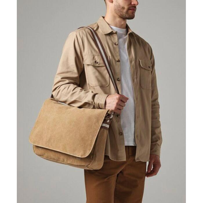 Vintage canvas despatch bag Miniatyr