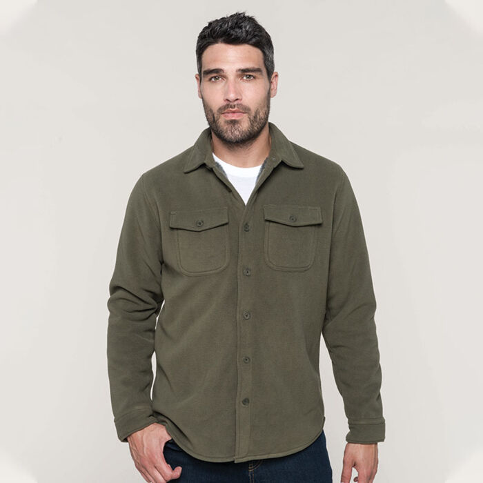 Sherpa-lined fleece overshirt Miniatyr