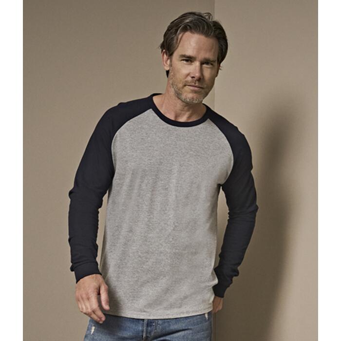 Tee Jays Long Sleeve Baseball T-Shirt Miniatyr