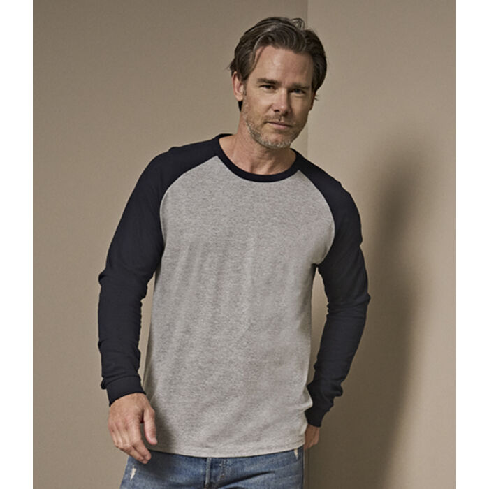 Tee Jays Long Sleeve Baseball T-Shirt Miniatyr