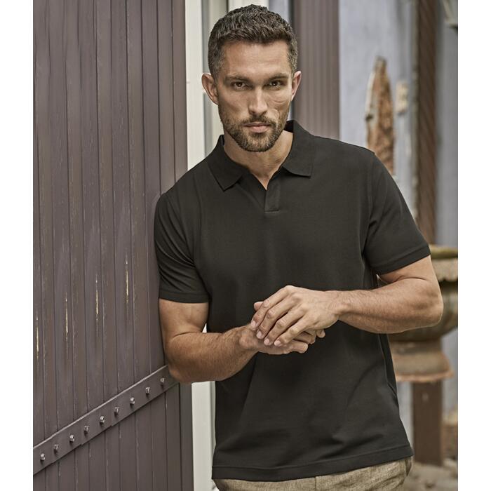 Tee Jays Luxury Stretch V Neck Polo Shirt Miniatyr