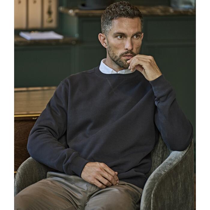 Tee Jays Ribbed Interlock Crew Neck Sweatshirt Miniatyr