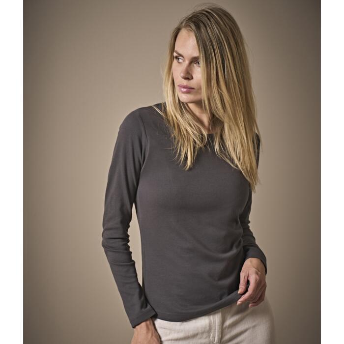 Tee Jays Ladies Long Sleeve Interlock T-Shirt Miniatyr