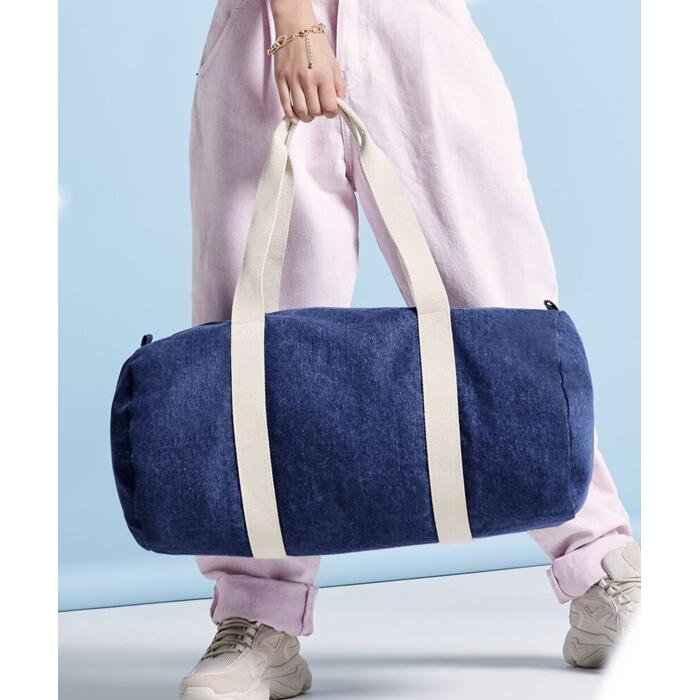 Denim barrel bag Miniatyr