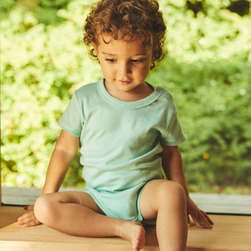 BABIES SHORT SLEEVE BODYSTOCKING Miniatyr