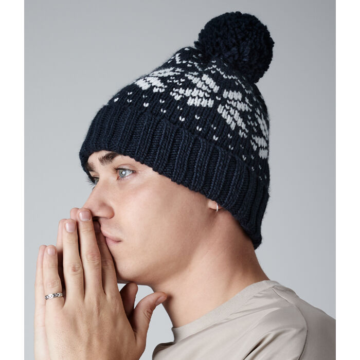 Beechfield Fair Isle Snowstar® Beanie Miniatyr