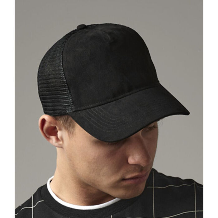 Beechfield Suede Snapback Trucker Cap Miniatyr