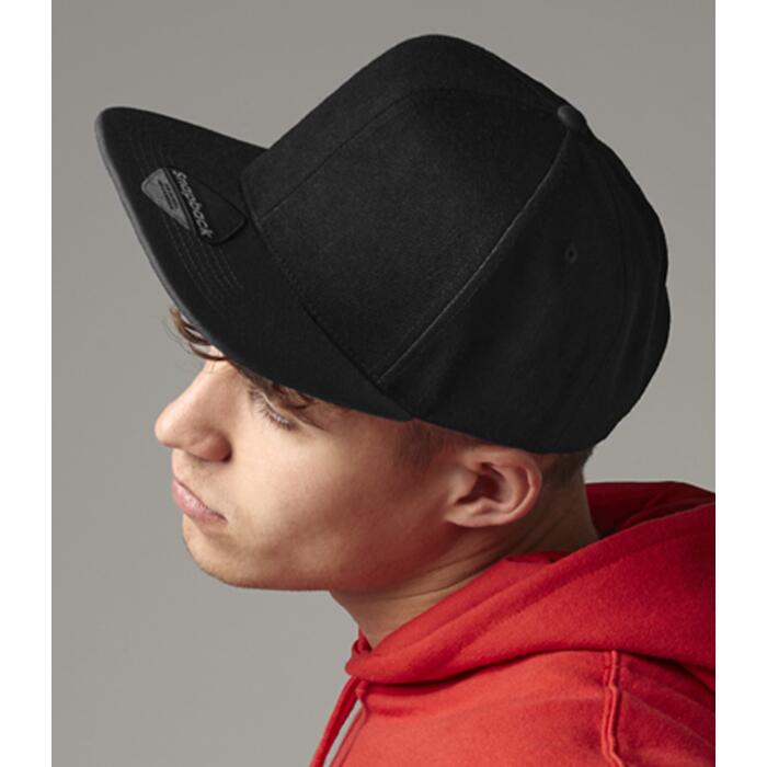 Beechfield Original Flat Peak 6 Panel Snapback Cap Miniatyr