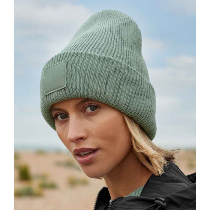 Beechfield Deep Cuff Tonal Patch Beanie Miniatyr